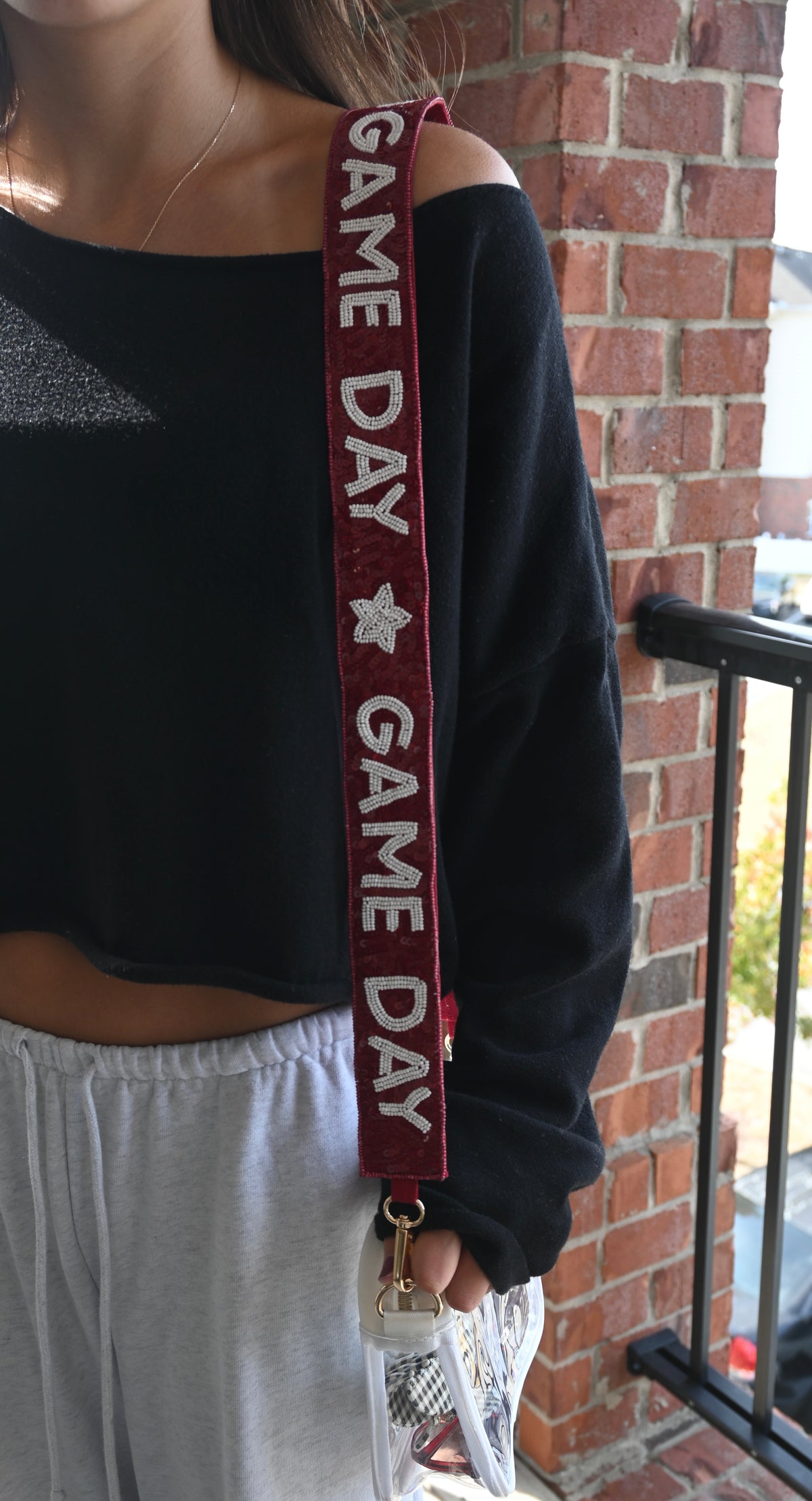 MIRA GAME DAY BEADED BAG STRAP