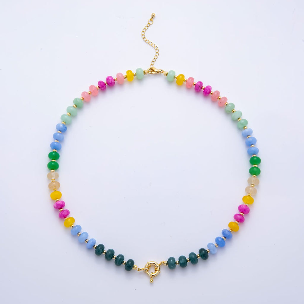 LYNN 18K GOLD FILLED COLORFUL NECKLACE