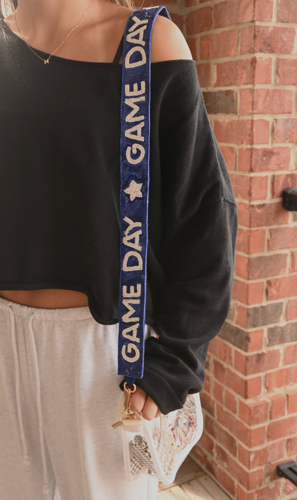 MIRA GAME DAY BEADED BAG STRAP