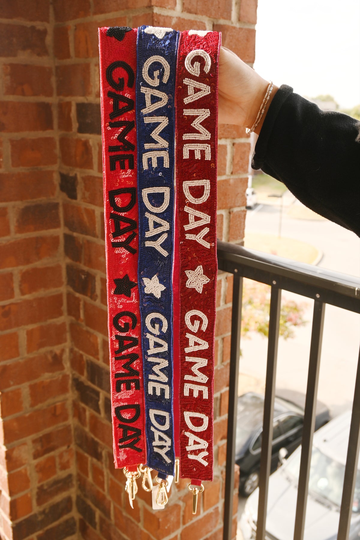 MIRA GAME DAY BEADED BAG STRAP