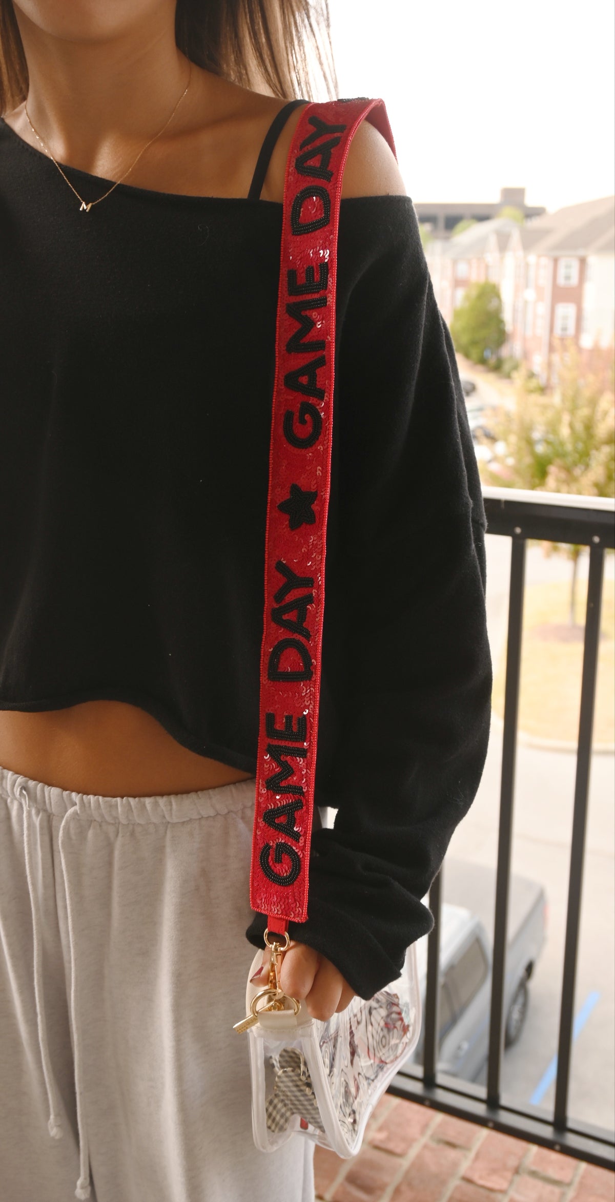 MIRA GAME DAY BEADED BAG STRAP