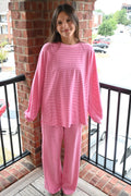 SAMMI STRIPED LOUNGE SET